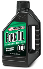 Maxima Fork Oil Standard Hydraulic 10wt bottle for smooth damping and reduced stiction in forks.