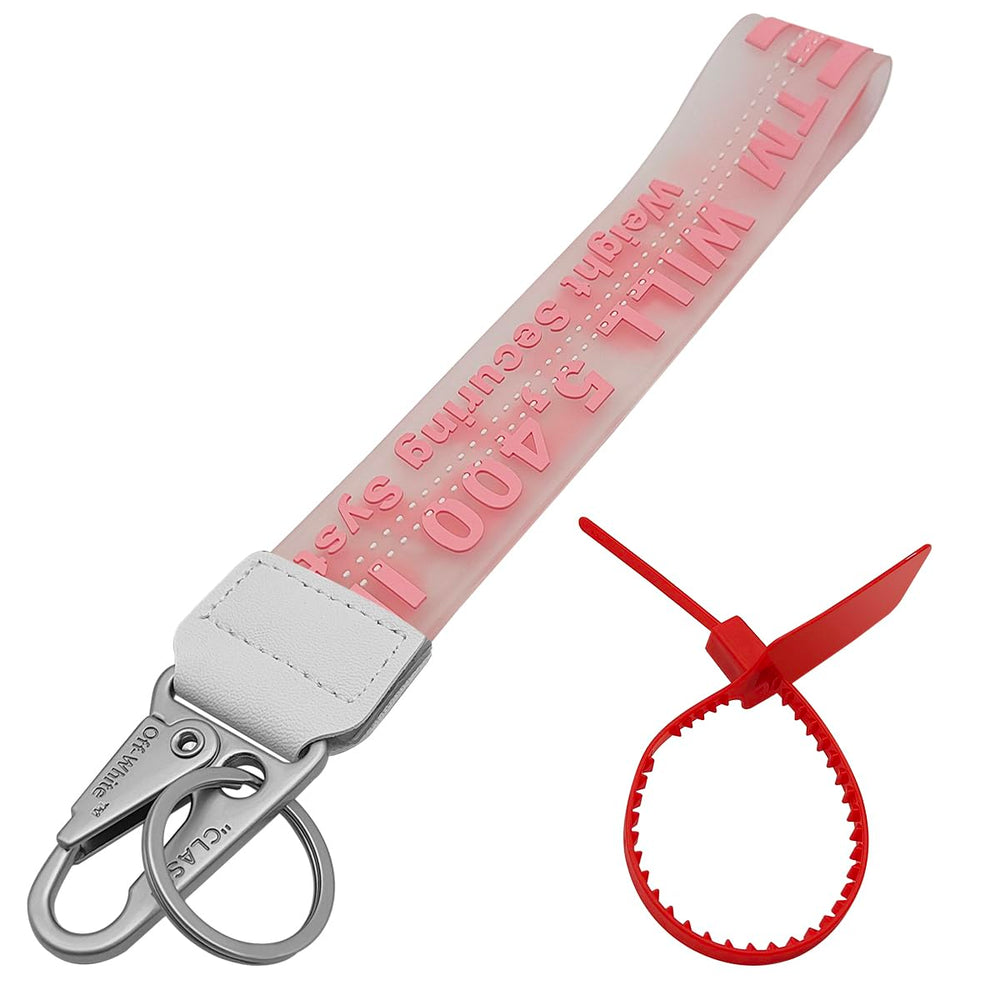 Maxin Classic PVC Keychain Lanyard pink front view showing design and color