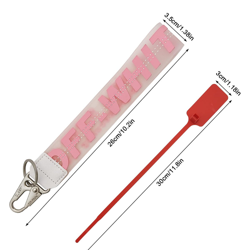 Close-up of Maxin PVC keychain lanyard pink keyring and hardware