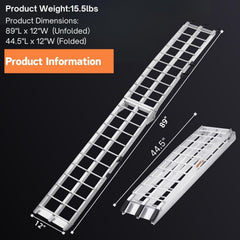 MAXIVAMN folding ramps with dual-ramp setup for wider equipment loading.