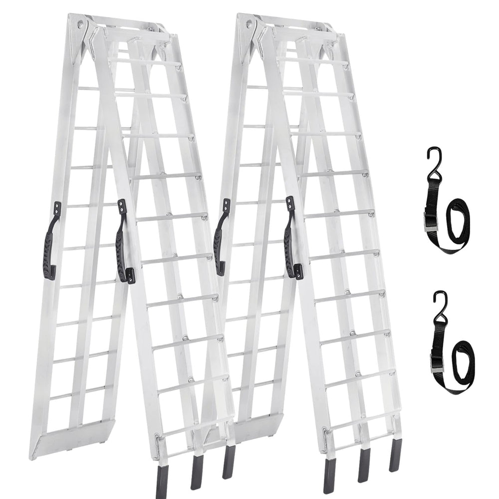 MAXIVAMN truck ramps 89-inch long for easy loading into pickup beds.