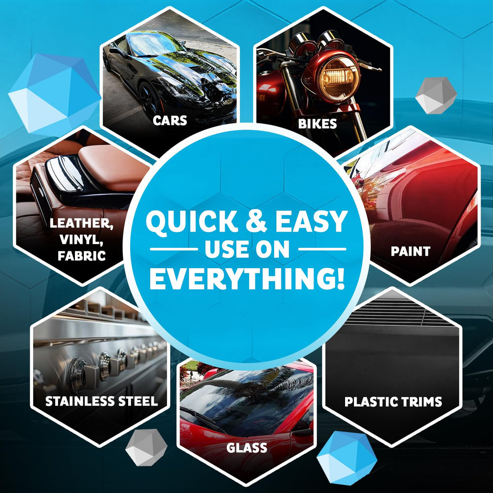 MAXL ONE waterless-detailing-action enables fast surface refresh without water.