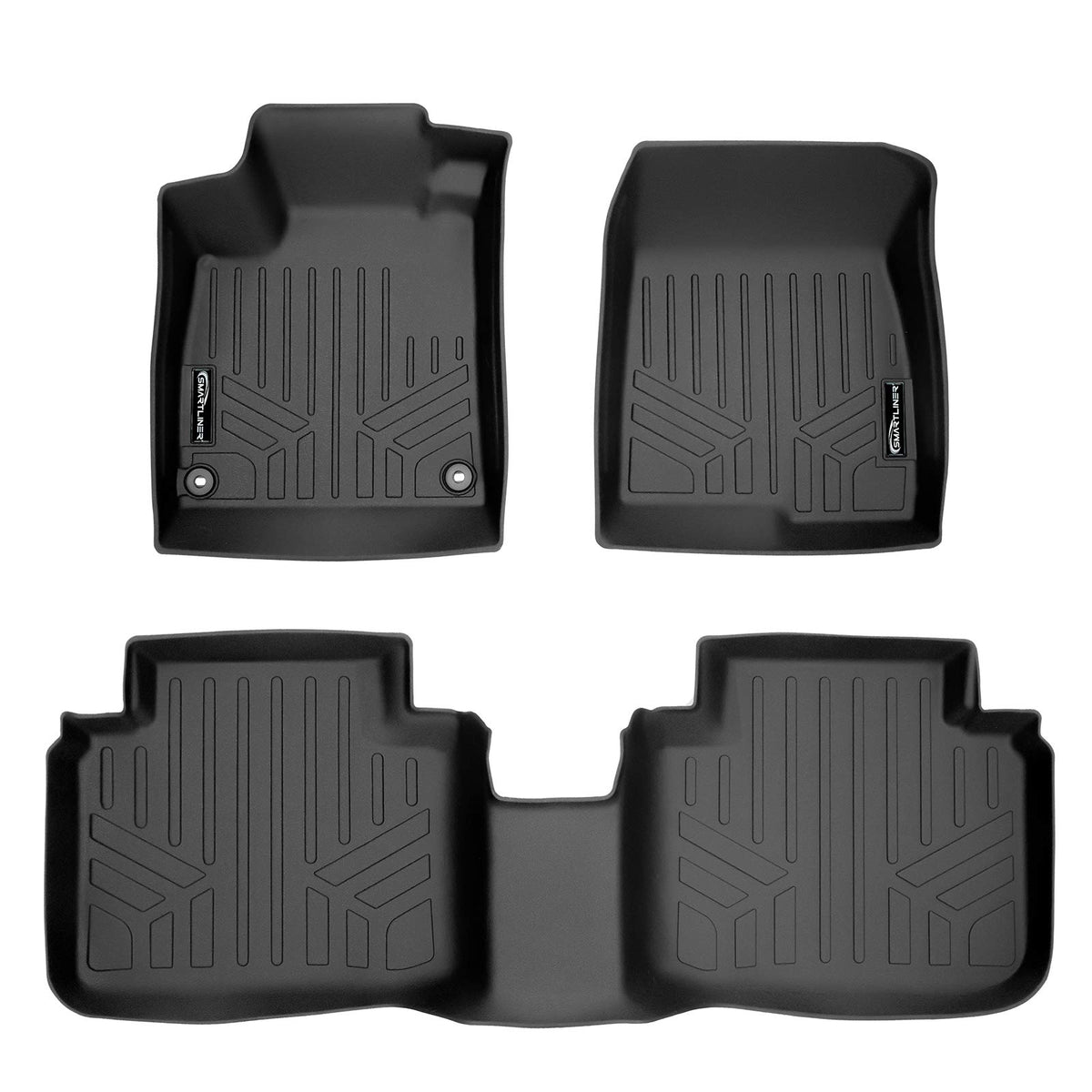 MAX LINER custom-fit floor mats for Honda Accord front view with precise fit and maximum protection.