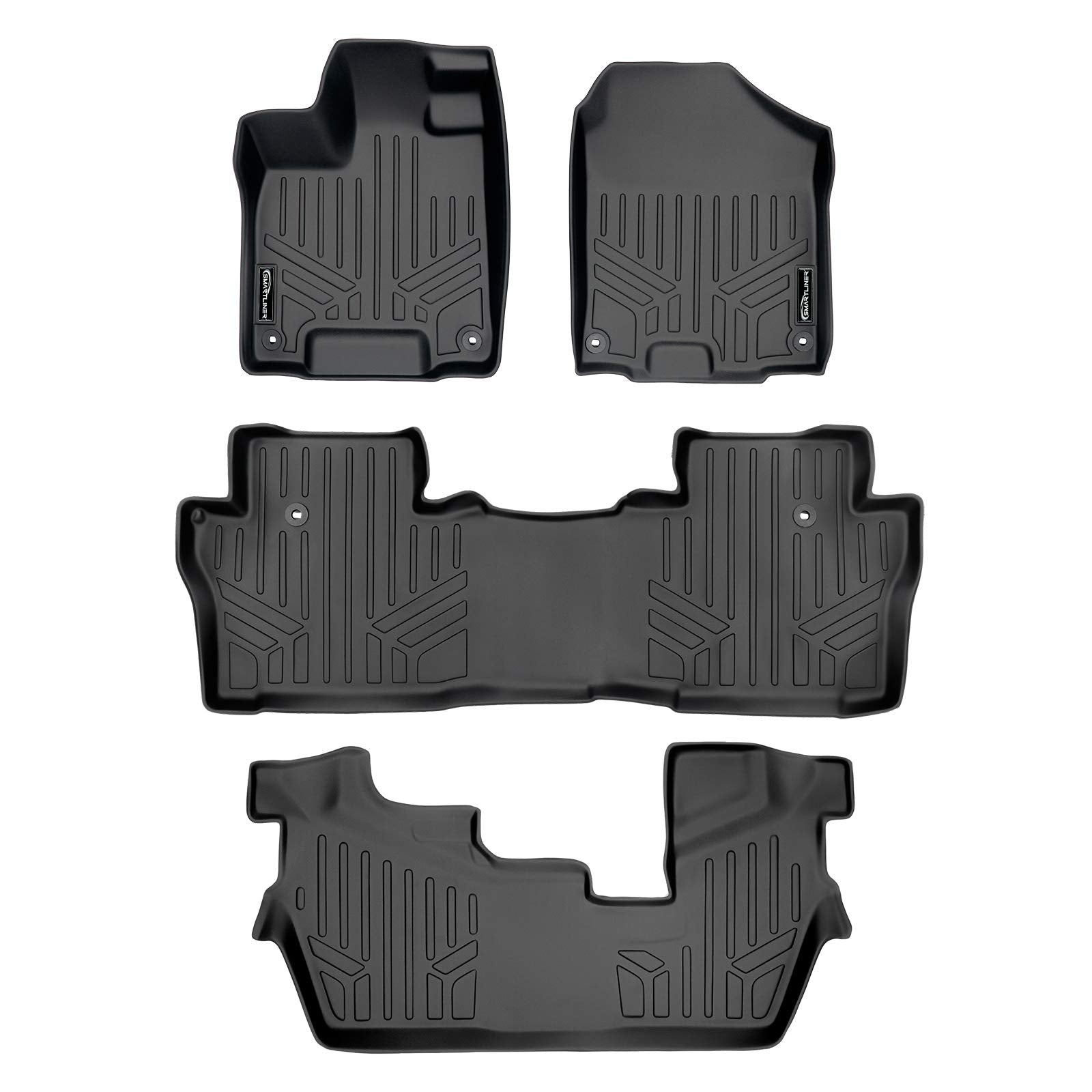 MAX LINER custom-fit front floor mats for Honda Pilot 2016-2022 protect from spills and wear