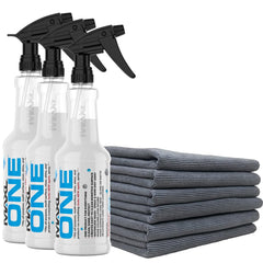 MAXLONE bottle pour demonstrates quick waterless detailing on the go