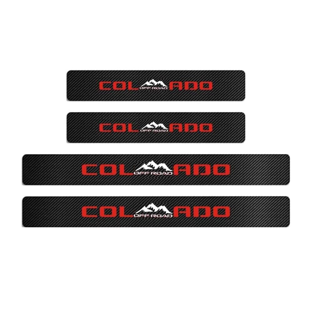 MAXMILO rear door sill protector with reflective finish for rear entry protection