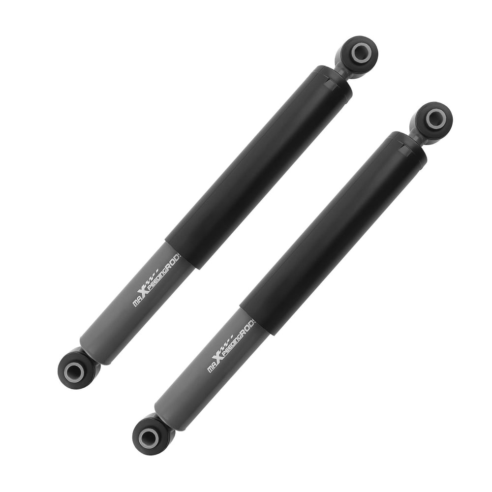 maXpeedingrods rear lowering shock for Chevy Silverado 1500 enhances stance, control, and highway stability.