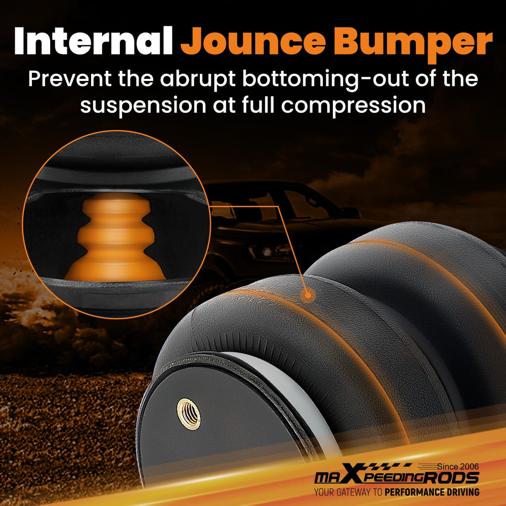 maXpeedingrods air spring bag side view highlights rugged construction