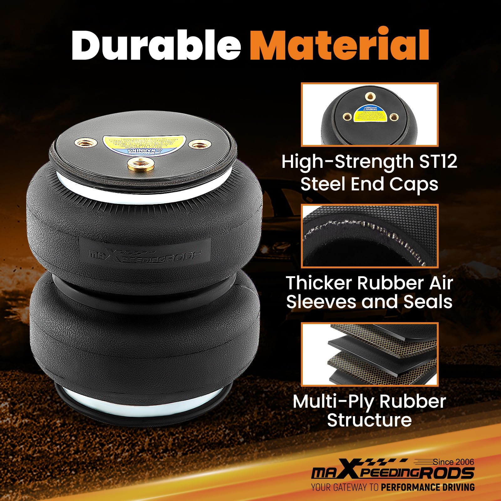 maXpeedingrods air springs provide smoother ride and reduced squat