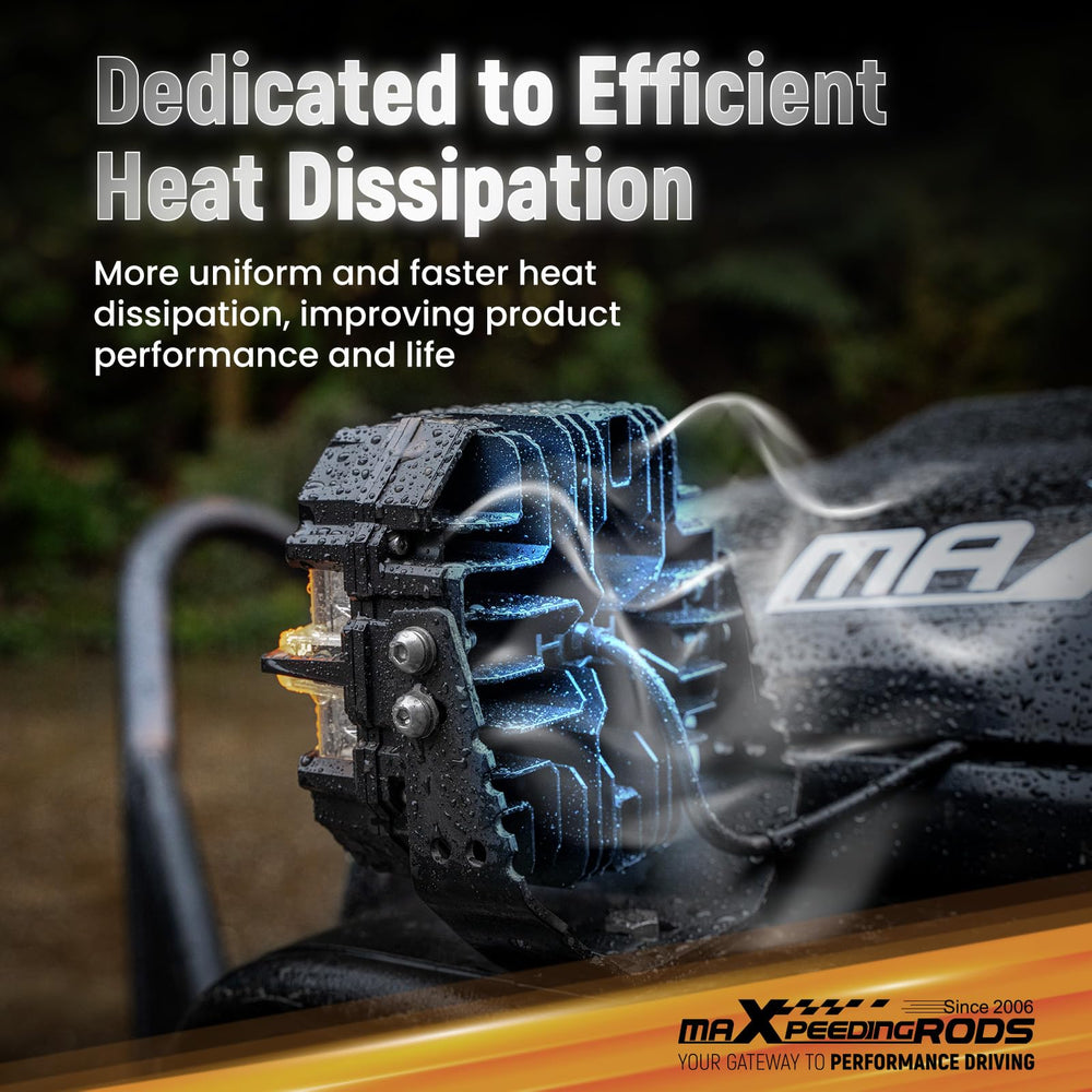 maxpeedingrods 5in off-road light fits trucks and Jeeps for adventure lighting