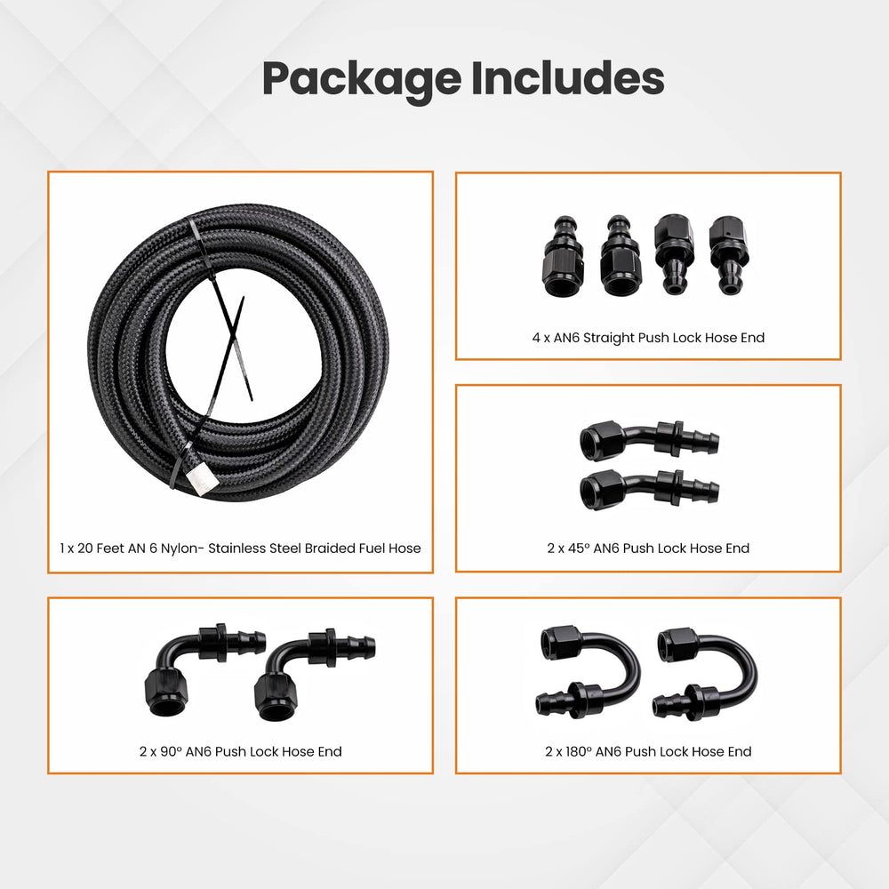 maXpeedingrods 6AN 90-degree end for tight-space routing