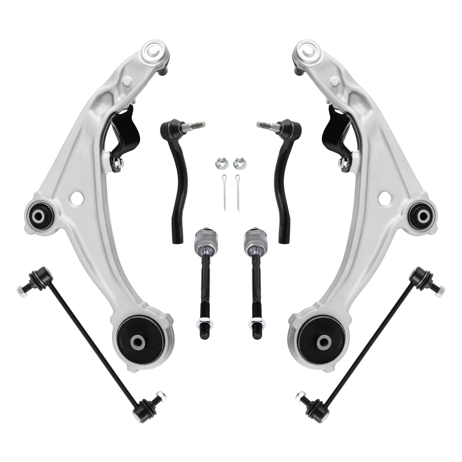 maXpeedingrods 8pc front lower arms kit for Nissan Altima enhances steering response and ride stability