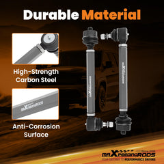 maXpeedingrods adjustable heavy-duty tie rod on Sierra 3500HD supports lifted setups with better alignment