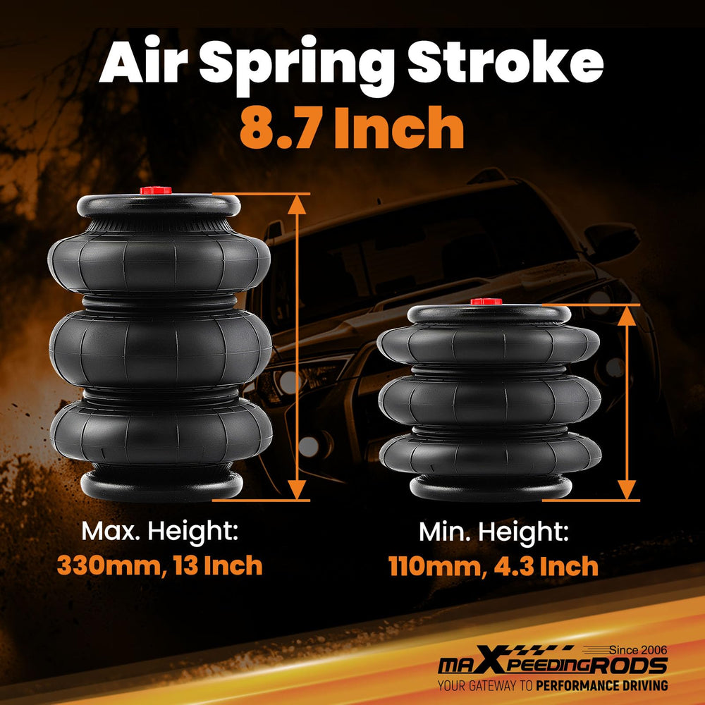 maXpeedingrods air spring 2600lbs durable premium materials