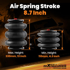 maXpeedingrods air spring 2600lbs durable premium materials