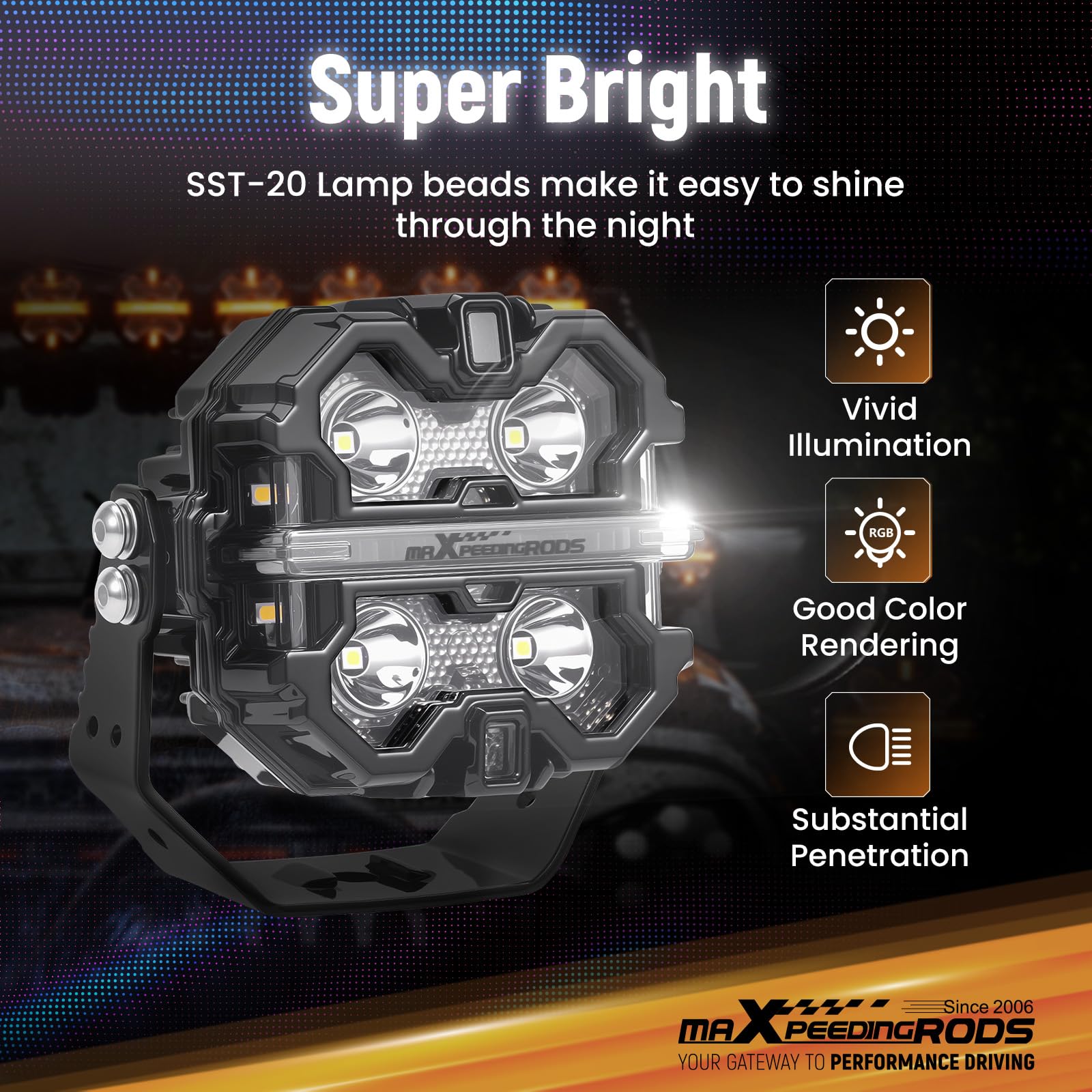 maXpeedingrods aluminum housing durable heat dissipation for harsh conditions
