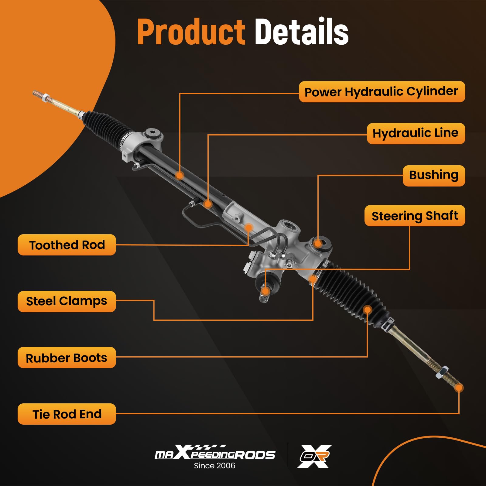 maXpeedingrods Lexus ES350 rack-pinion close-up reveals rugged construction