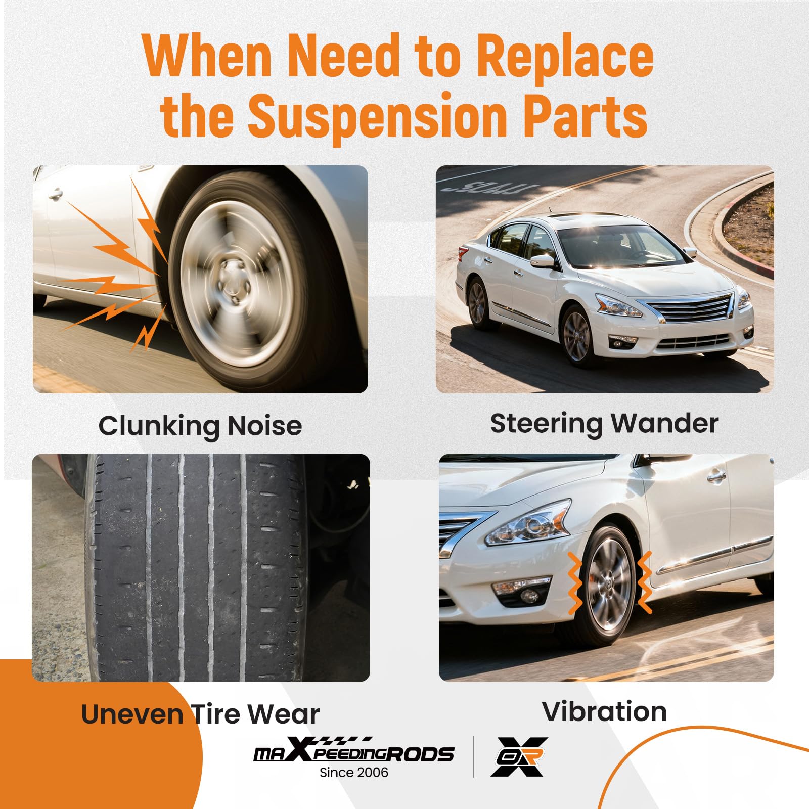 maxpeedingrods ball joint on front lower control arm, driver side, robust connection for Altima