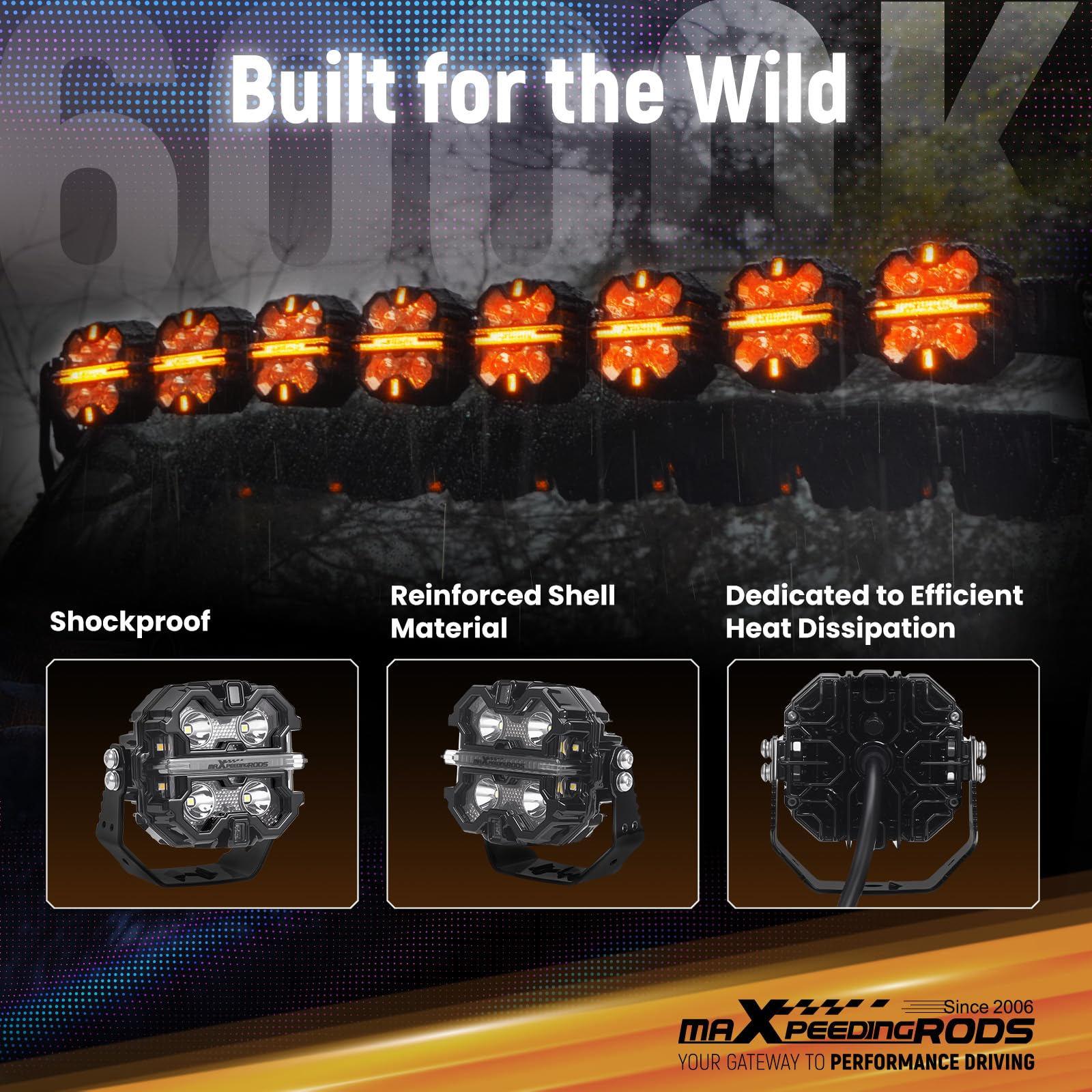 maXpeedingrods includes extra black covers for road legal customization