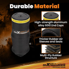 maXpeedingrods cab air ride bag pair, direct bolt-on upgrade for Peterbilt.