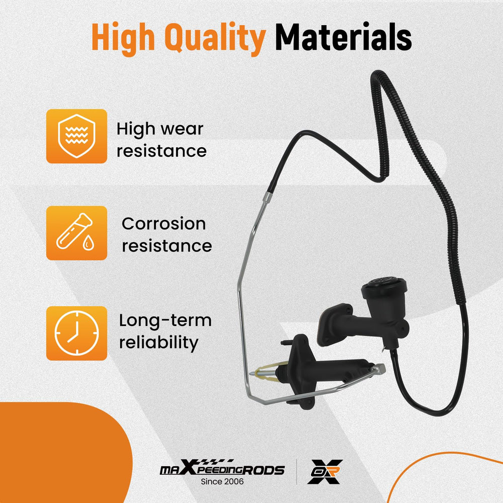 maXpeedrods clutch master-slave assembly for K2500, ready-to-install kit with pre-filled lines