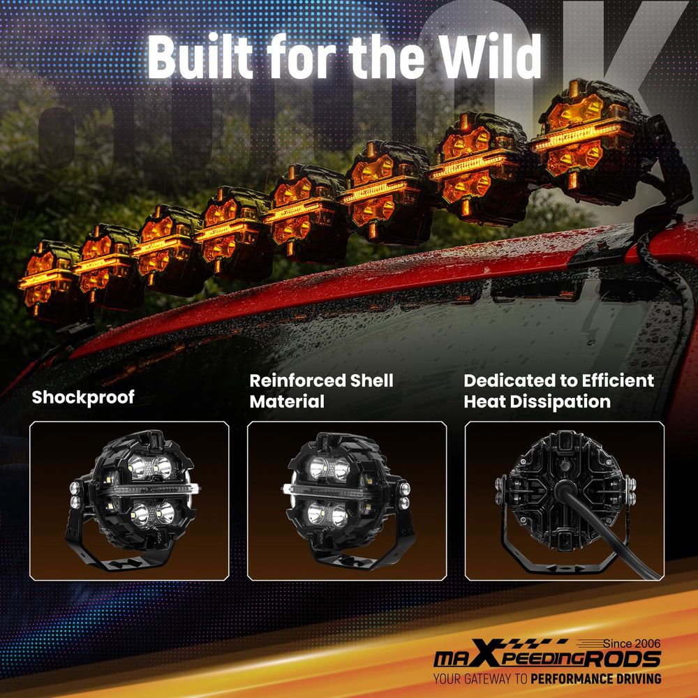 maXpeedingrods durable aluminum housing resists impact and heat for rugged use