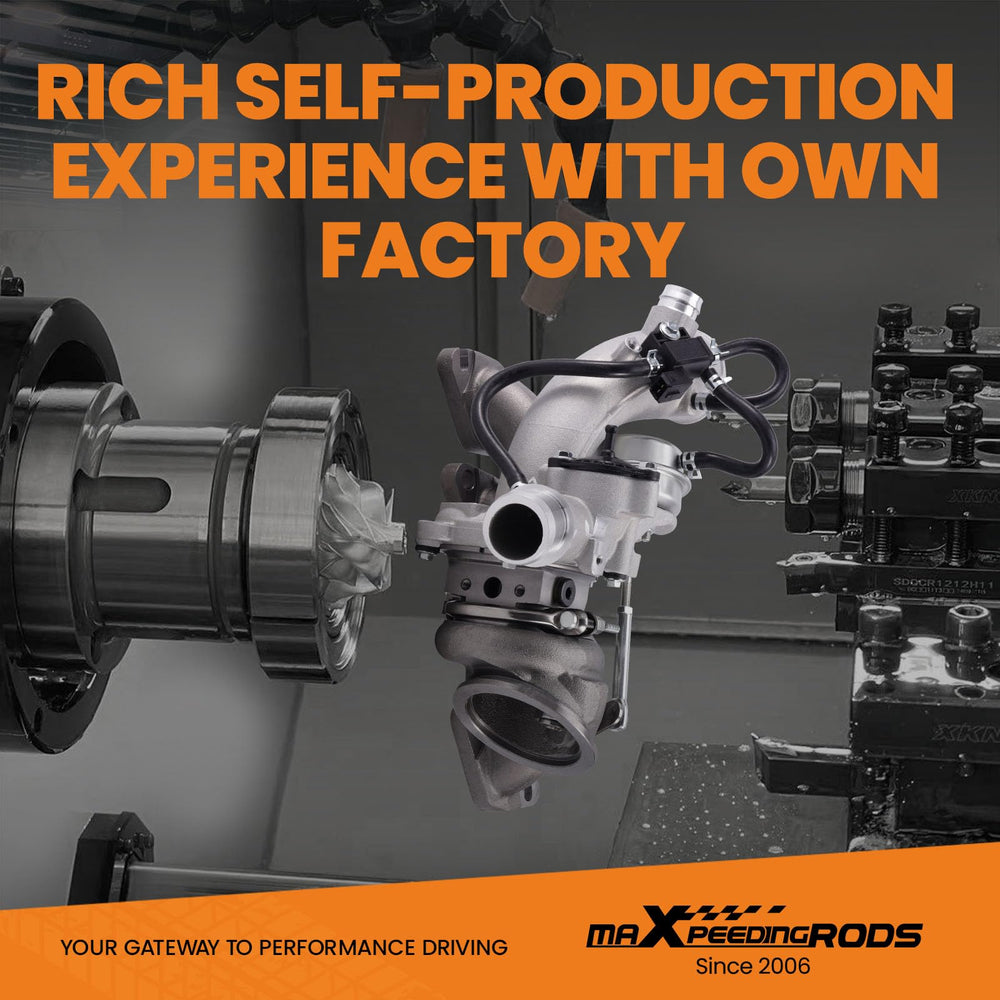 MaXpeedingrods forged aluminum compressor wheel enhances airflow and response.