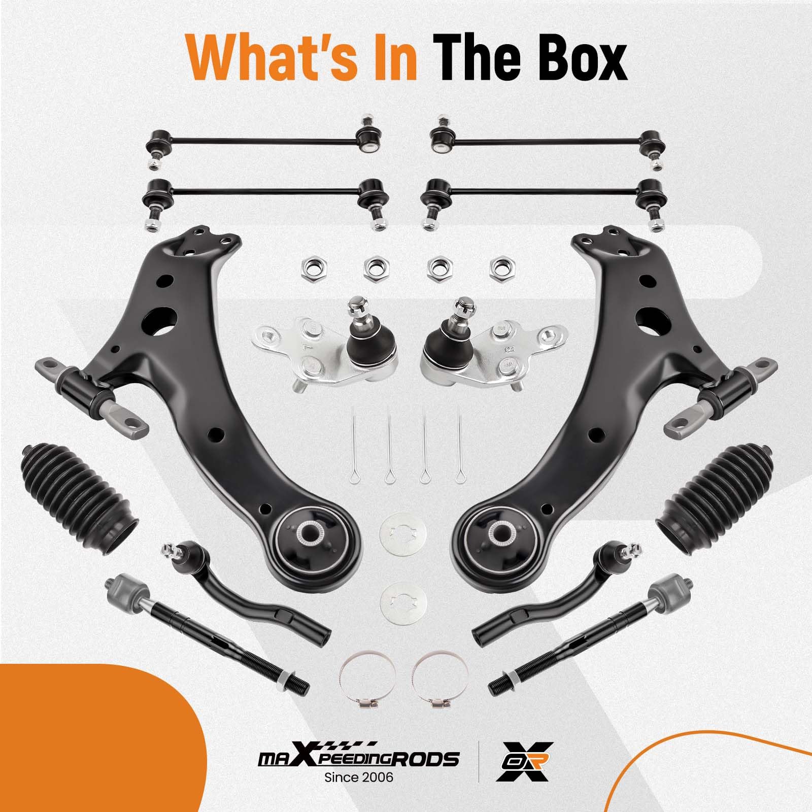 maXpeedingrods inner tie rod end links maintain toe alignment