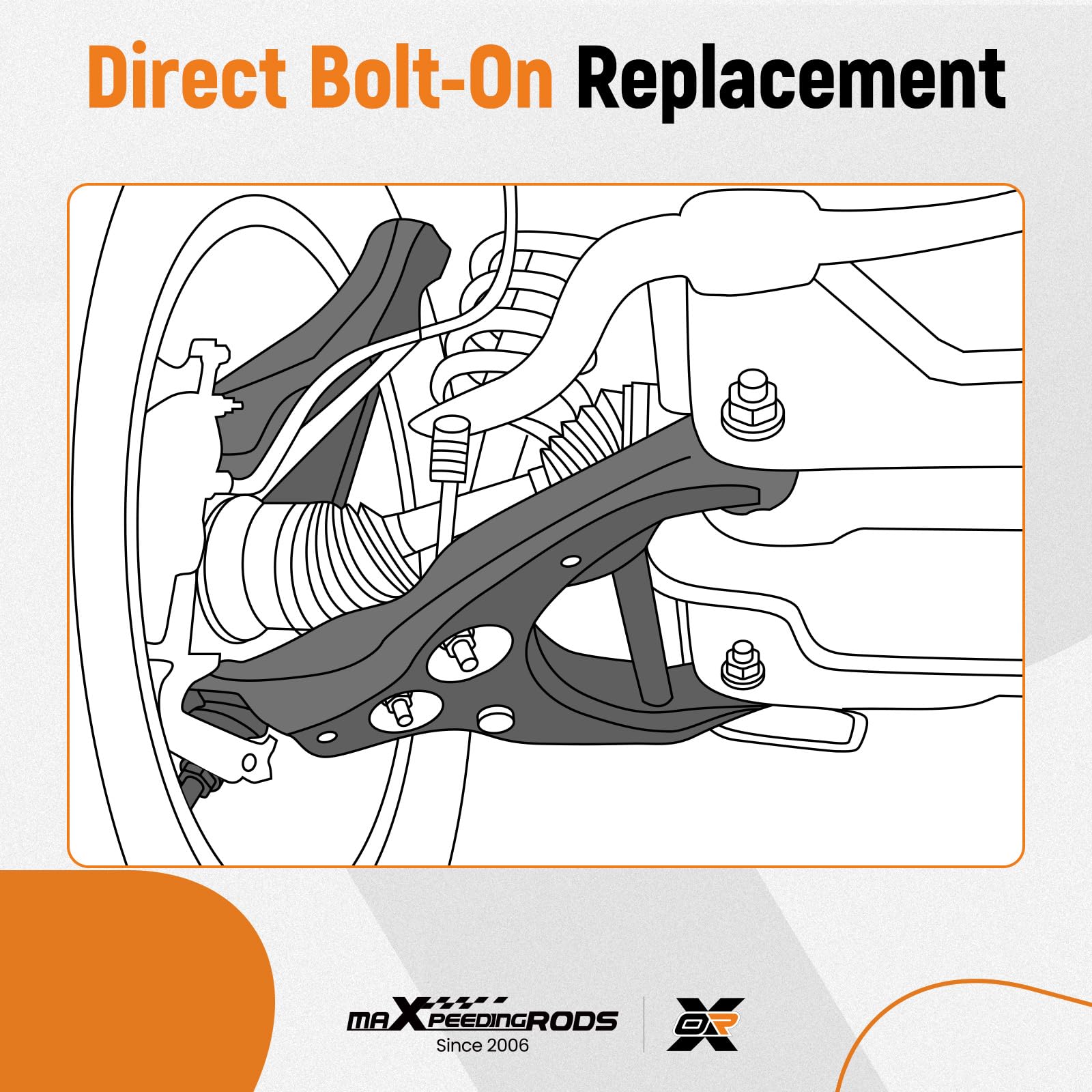maXpeedingrods inner tie rod supports accurate alignment and responsive steering.