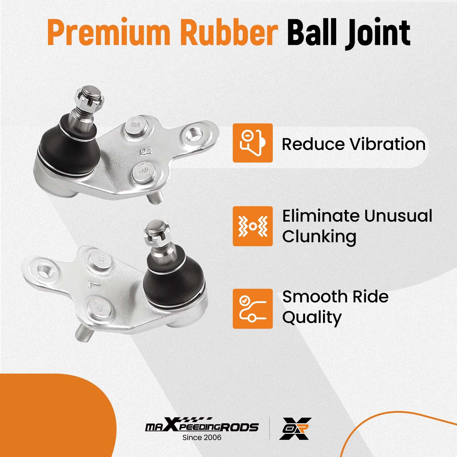 maXpeedingrods front lower ball joint boosts smooth wheel articulation