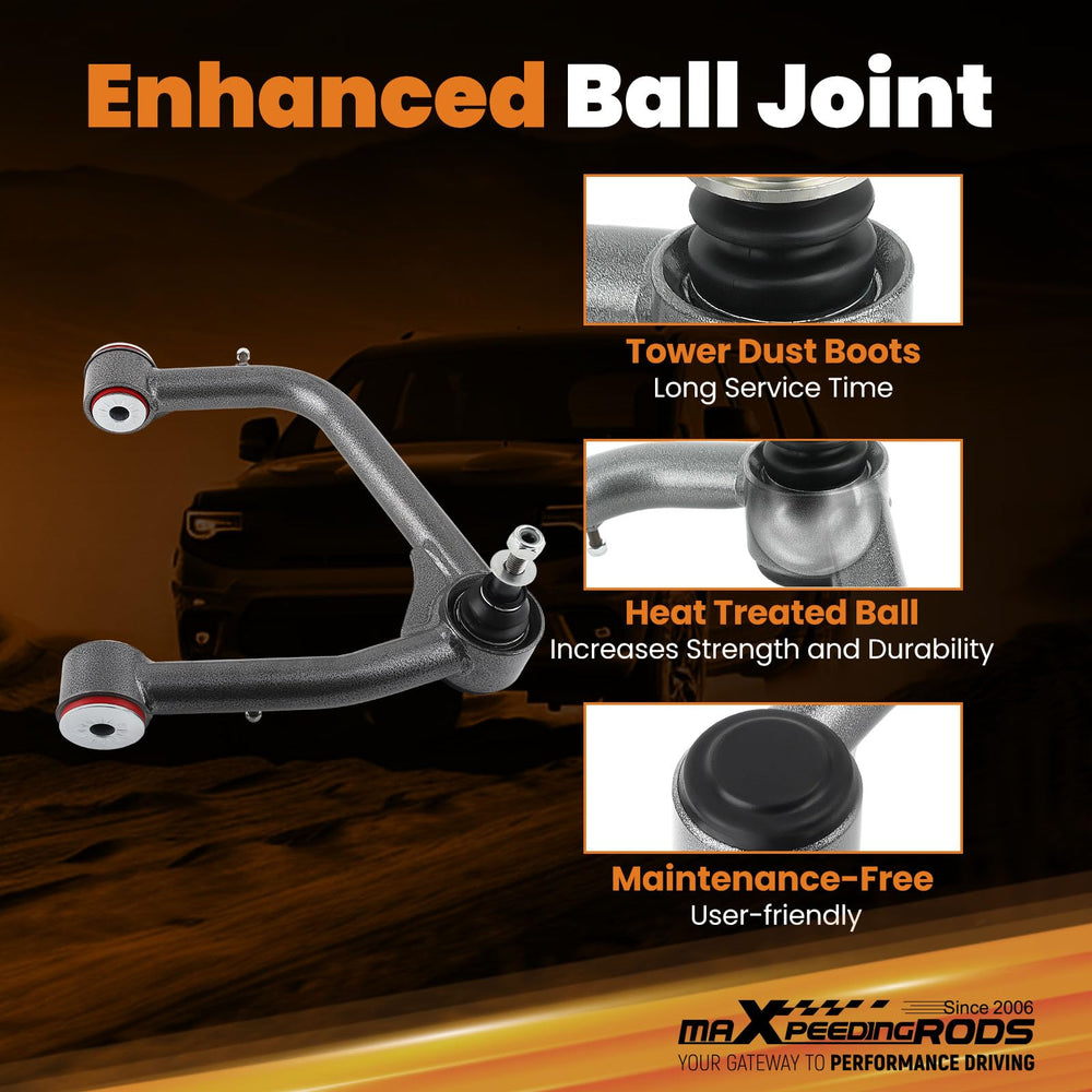 maXpeedingrods heat-treated ball joint reduces play for consistent handling.