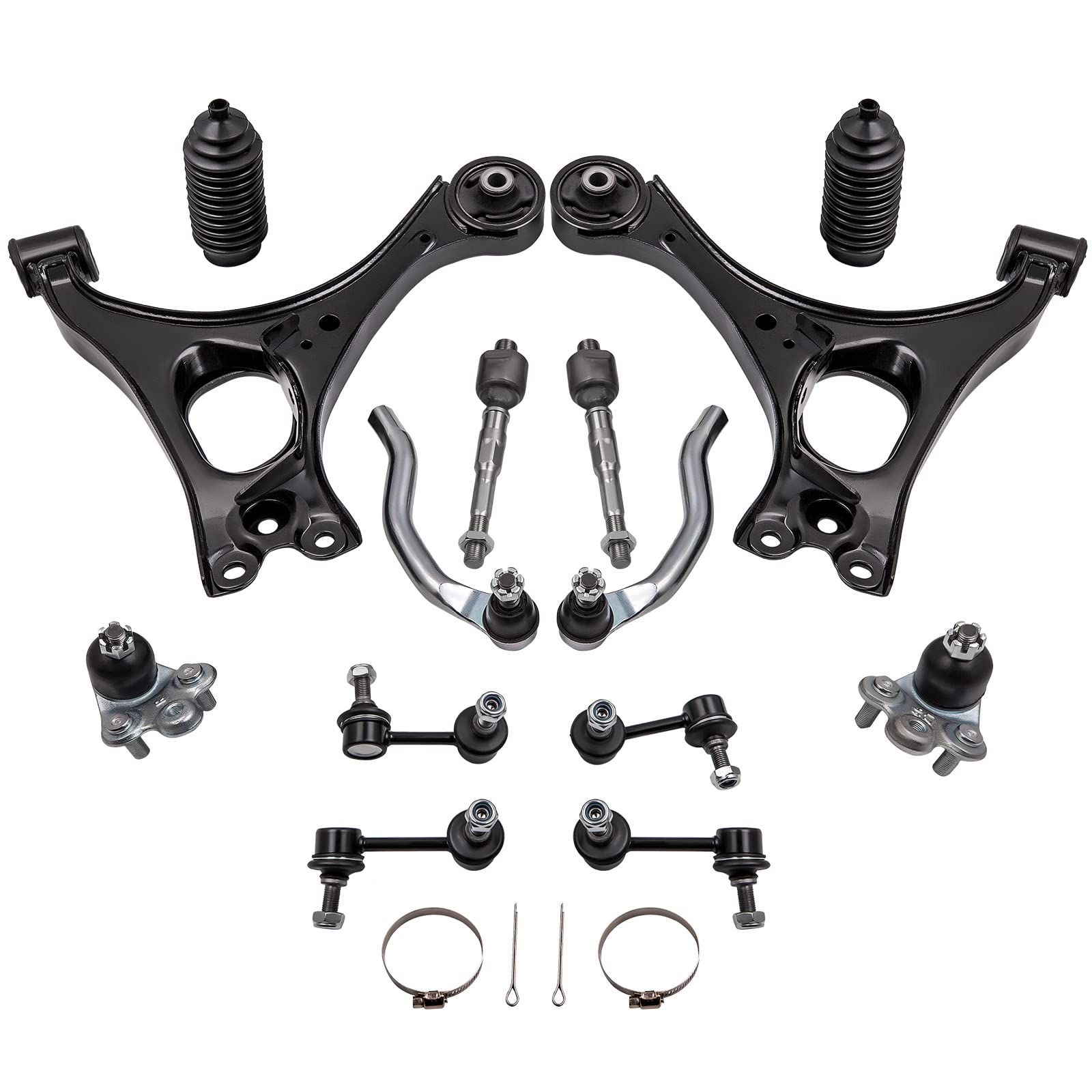 maXpeedingrods front lower control arm set for Honda Civic enhances steering stability.