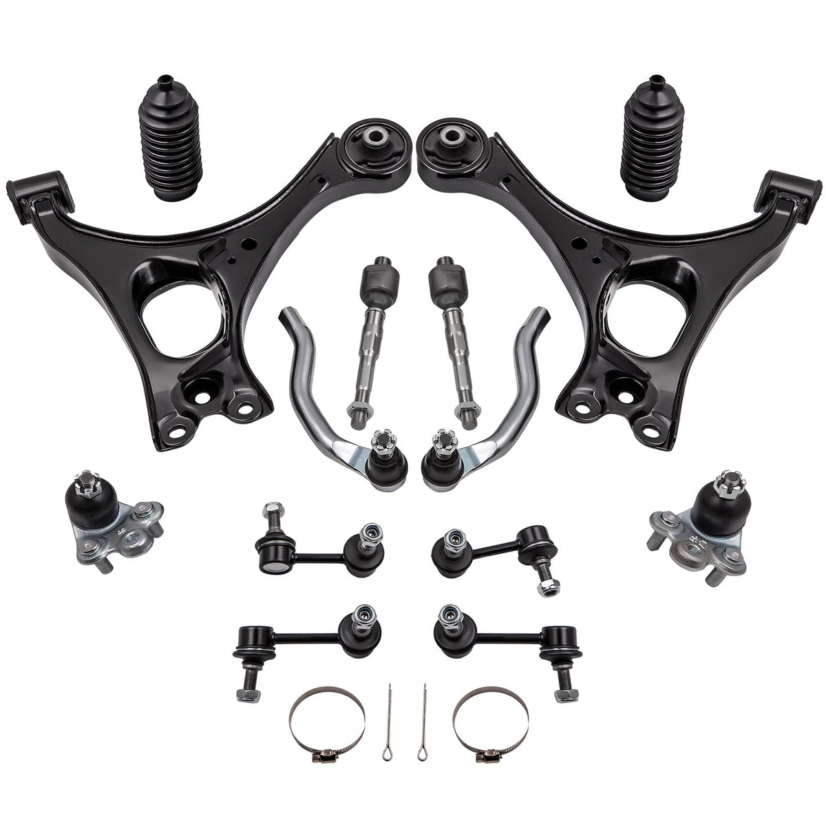 maXpeedingrods front lower control arm set for Honda Civic enhances steering stability.