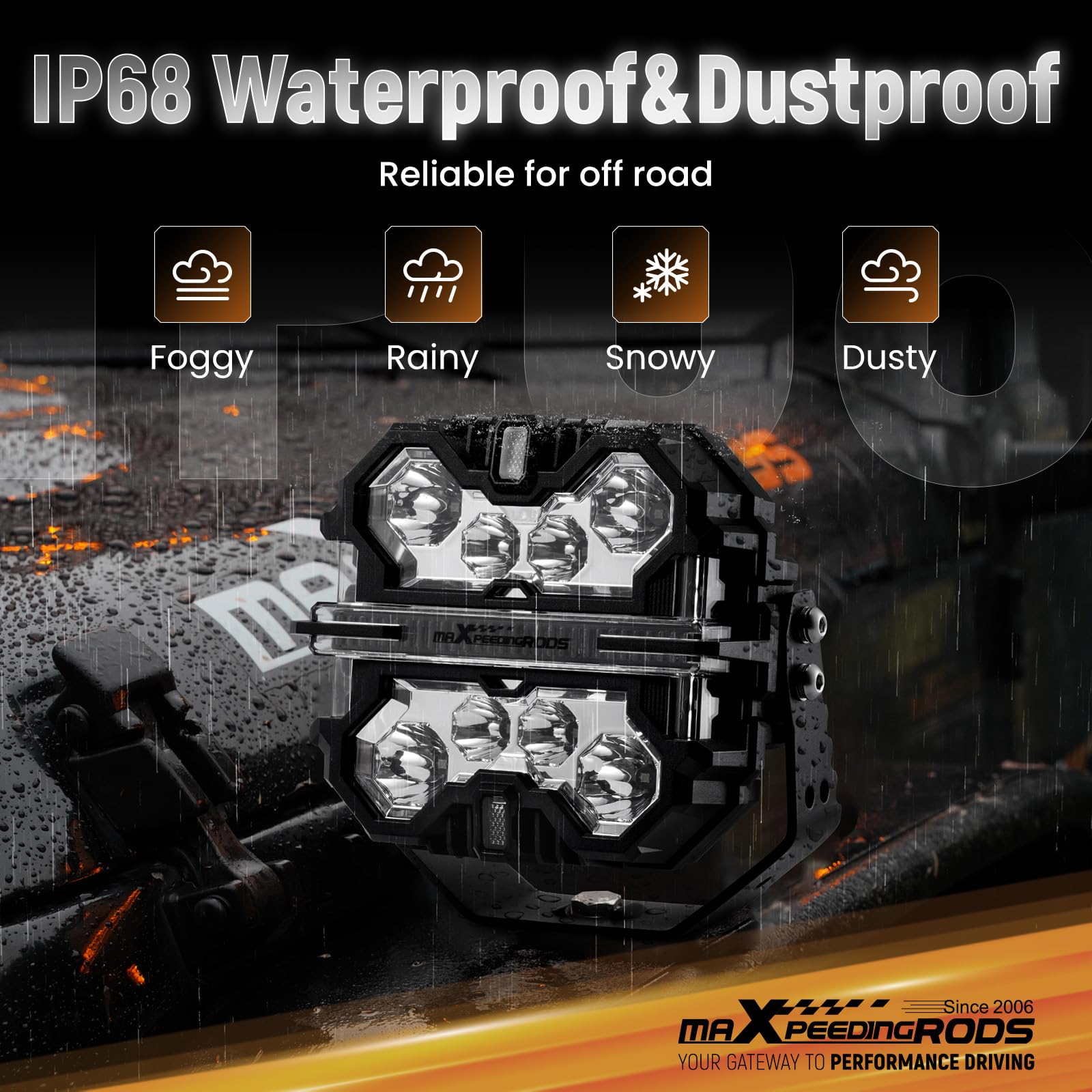 maXpeedingrods optional LED lens covers add beam versatility