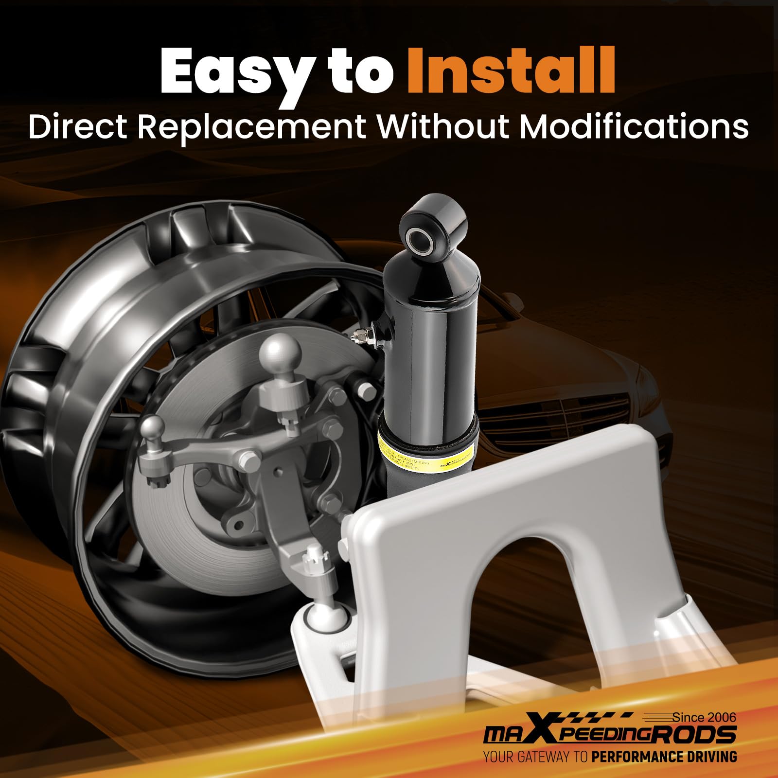 Adjustable suspension for smoother highway stability and reduced vibration