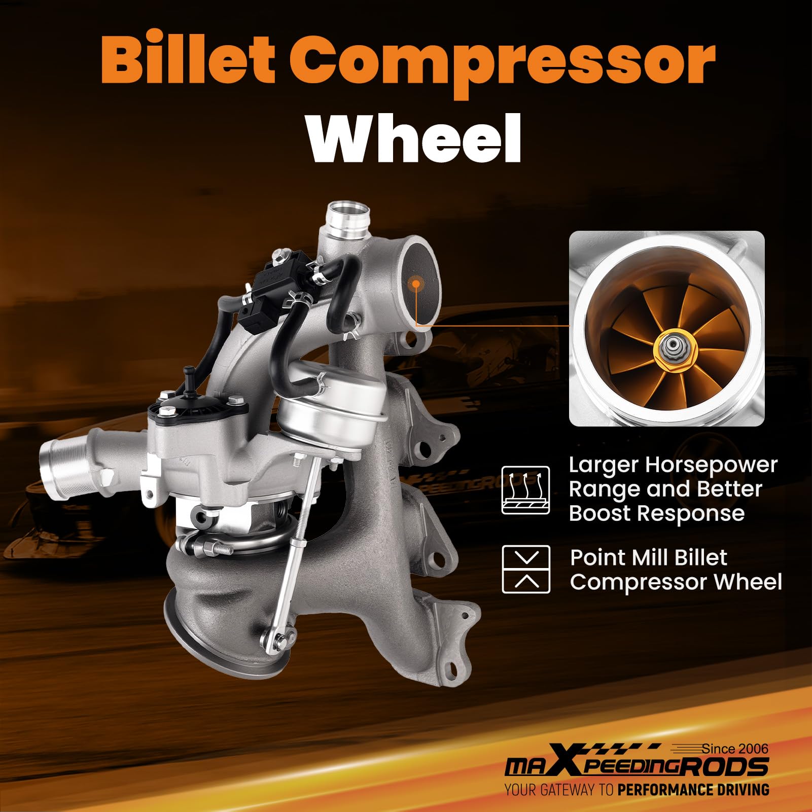 maXpeedingrods turbocharger OE replacement packaging for a smooth install.