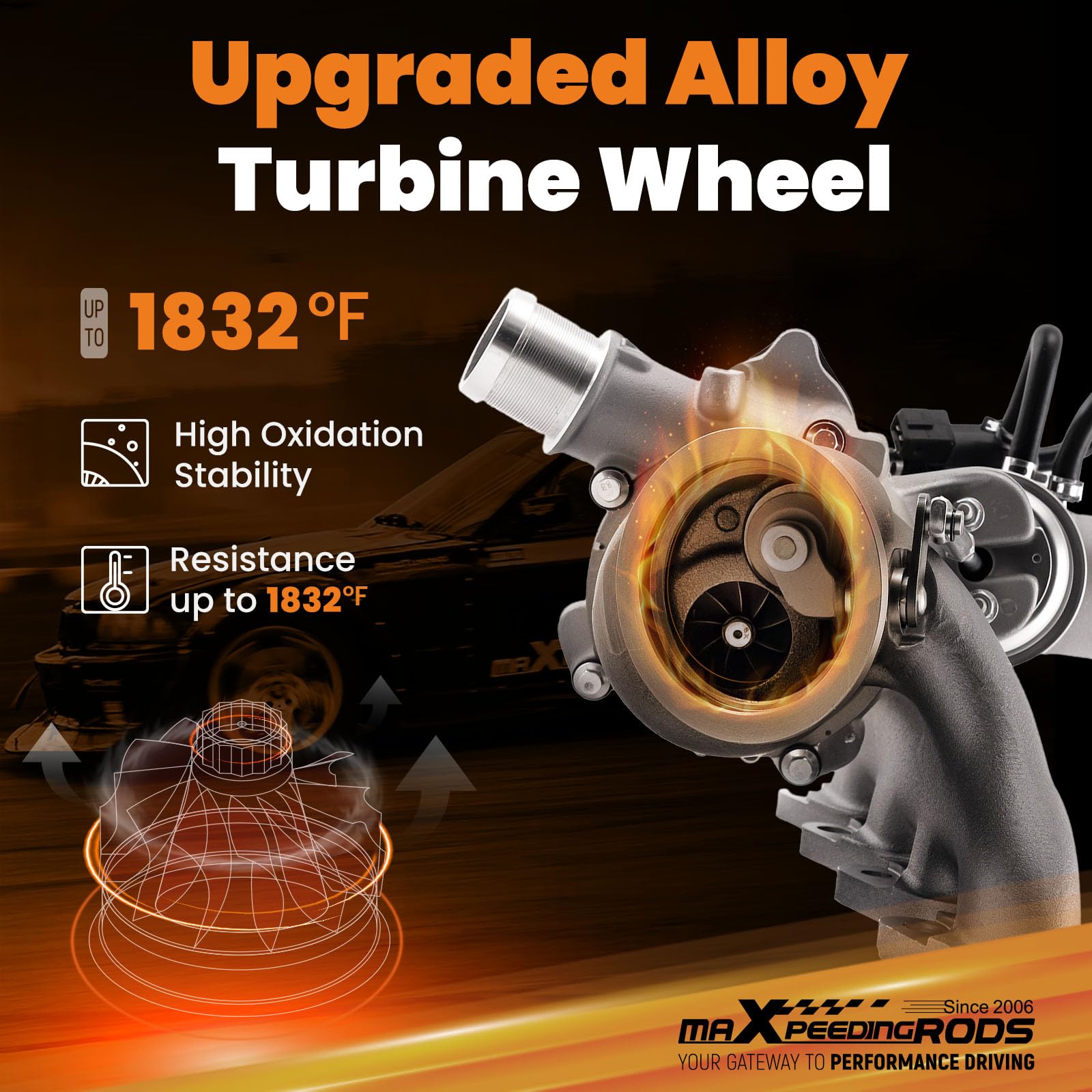 maXpeedingrods turbocharger high-temp resilience for durable boost.