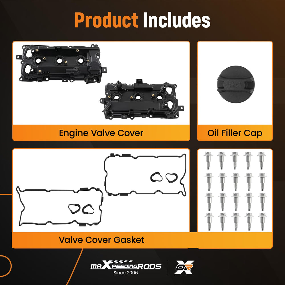 maXpeedingrods valve cover kit installation components included, easy replacement