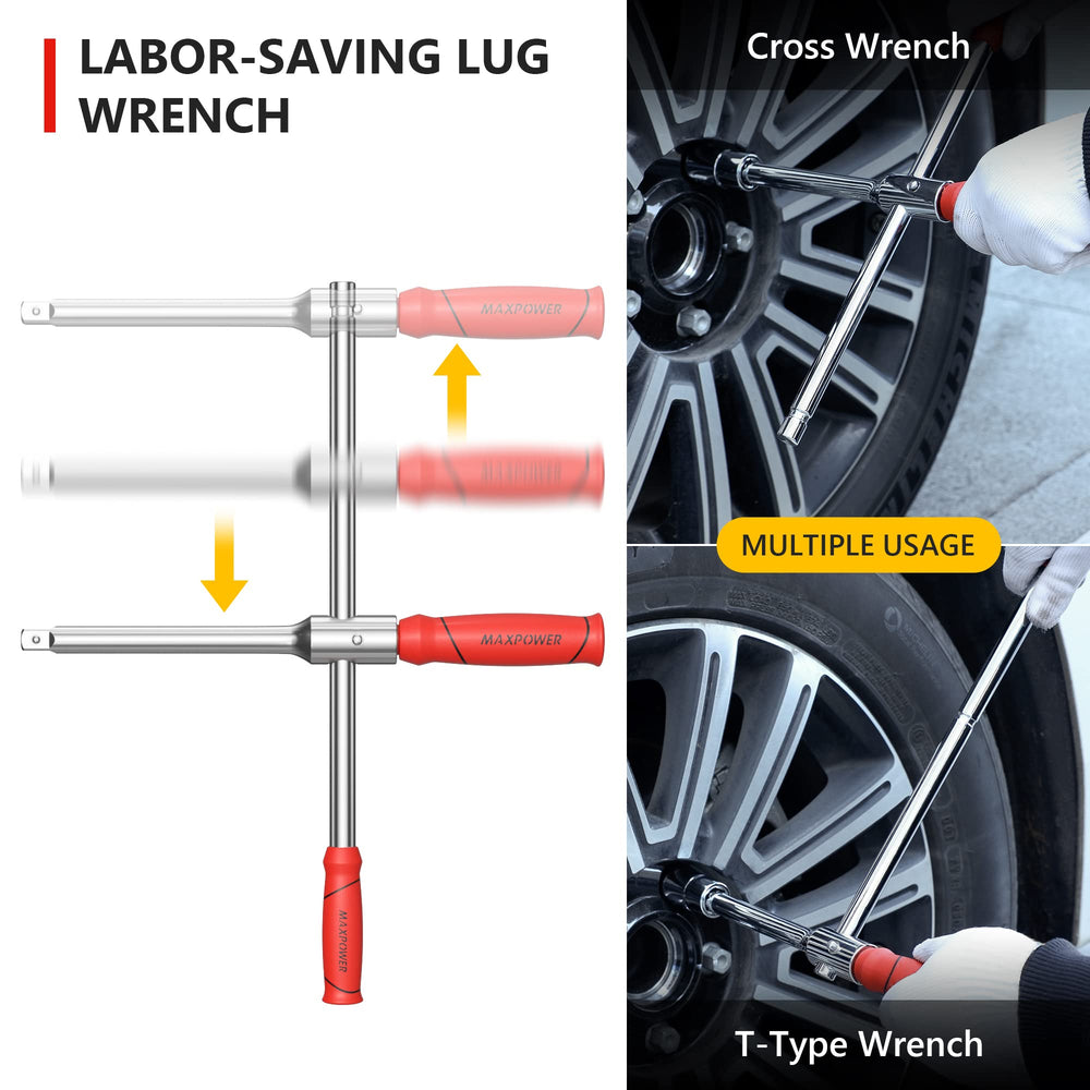 MAXPOWER chrome vanadium steel construction for durable, long-lasting use
