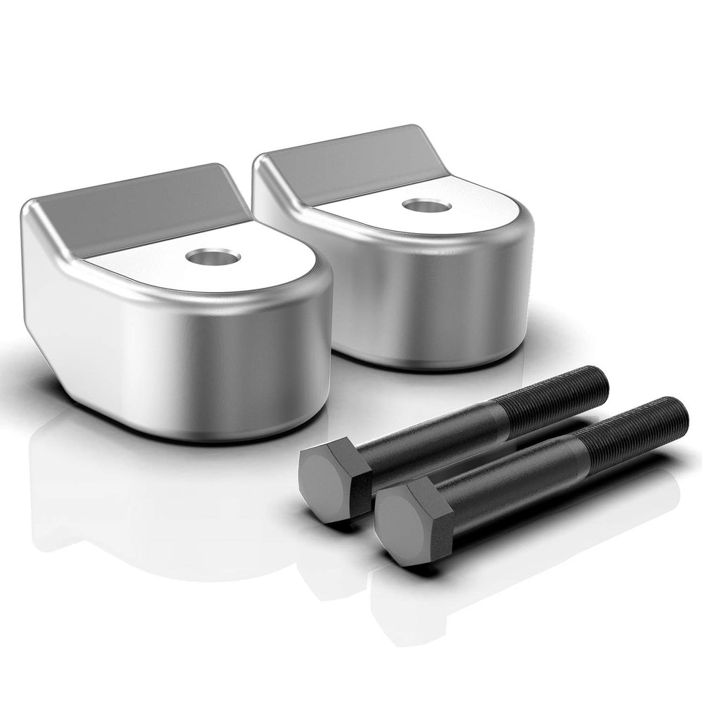 MAXRACING 2-inch front leveling spacer mounted on a Ford F-250 for an improved stance