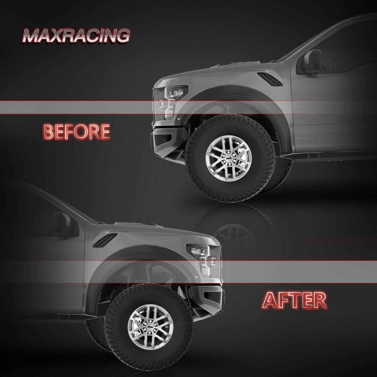 MAXRACING 2007-2026 Silverado compatible front leveling kit for a tougher look