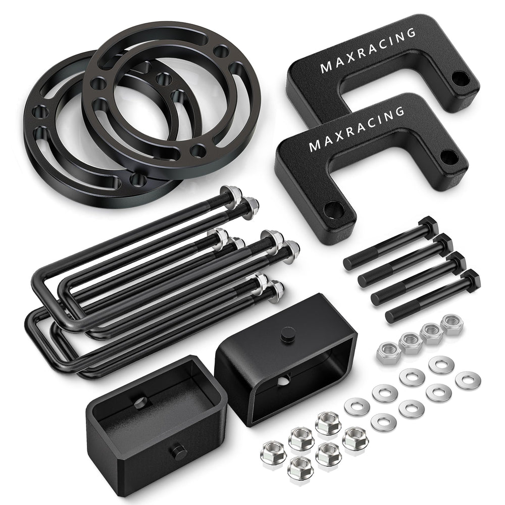 MAXRACING 3in front spacer enhances stance on Chevy Silverado 1500 for improved ground clearance