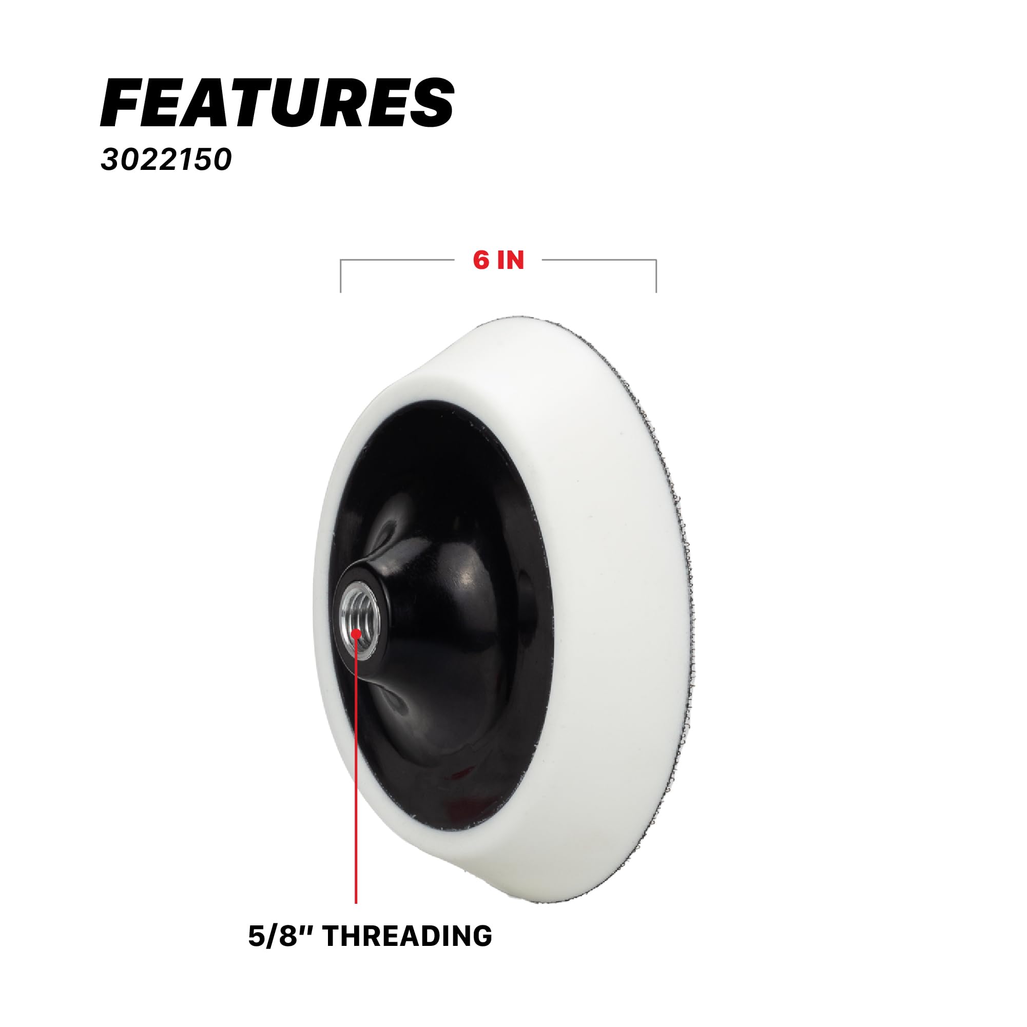 Maxshine 150mm backing plate provides broad coverage on large panels.