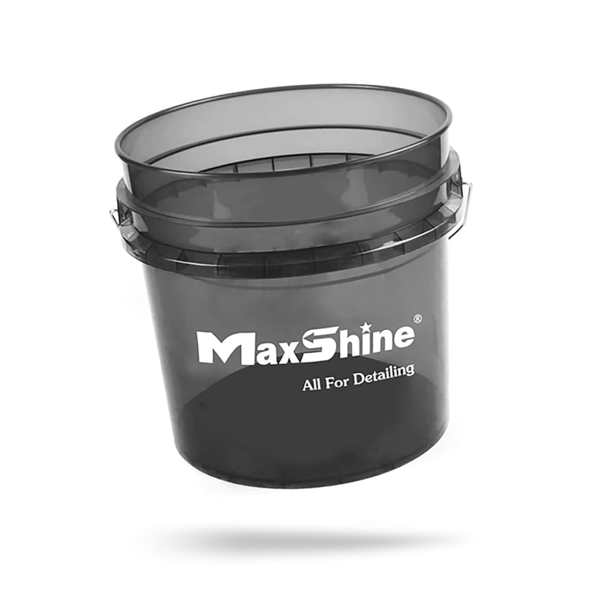 Maxshine 3.5-gallon universal detailing bucket in full view for organized car care.