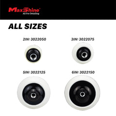 Maxshine 58-thread connection ensures secure mounting on rotary polishers.