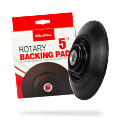 Maxshine 5-inch universal backing pad with hook-and-loop attachment for quick pad changes.
