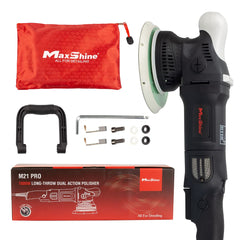Maxshine M21 Pro 21mm long-throw action for faster panel coverage and uniform correction.