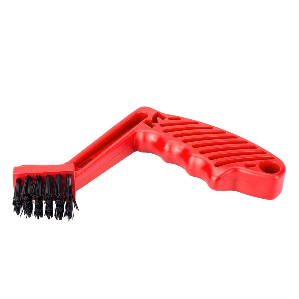 Maxshine polishing pad cleaner brush in red helps revive polishing pads between jobs.