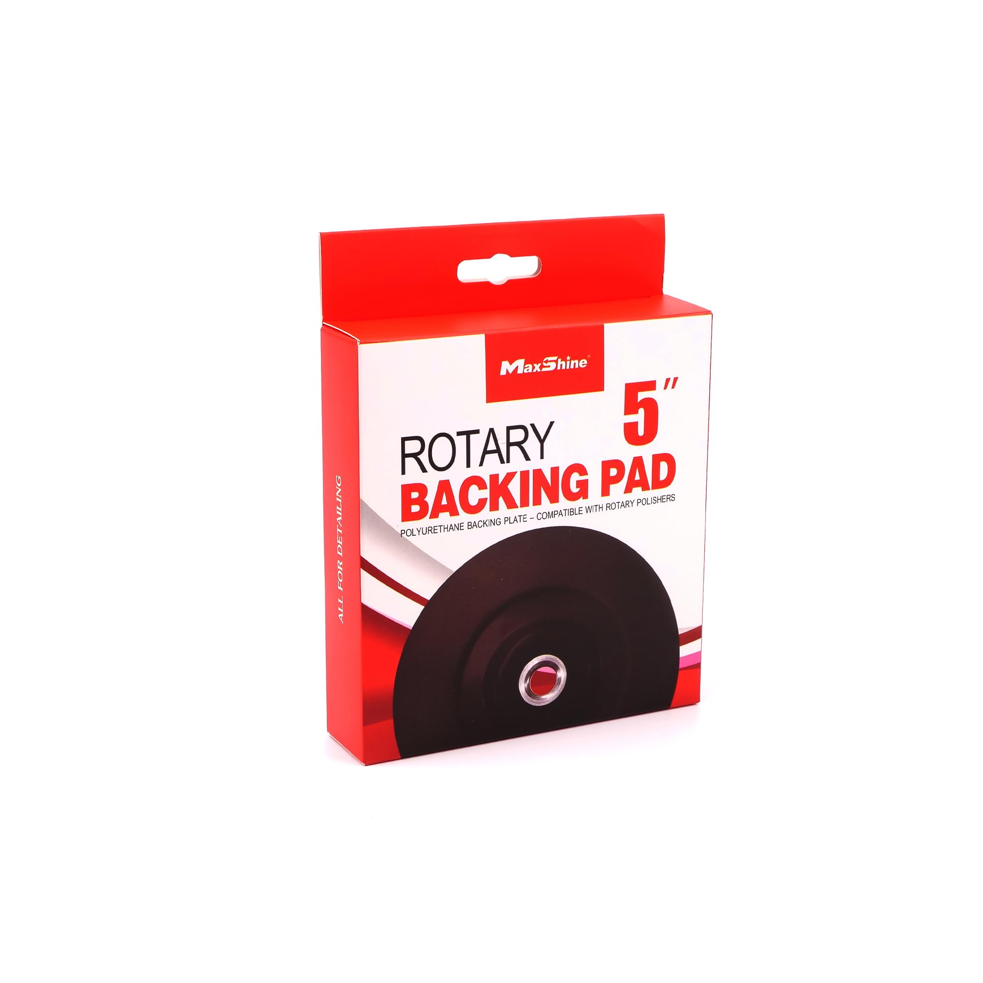Maxshine polyurethane backing pad material shown for durable detailing work.