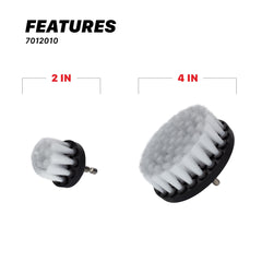 Maxshine 4-inch soft-bristle drill brush for larger area cleaning.